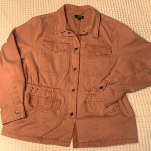 a.n.a A New Approach Women’s Jacket Small Pink Desert Clay Zip Pockets